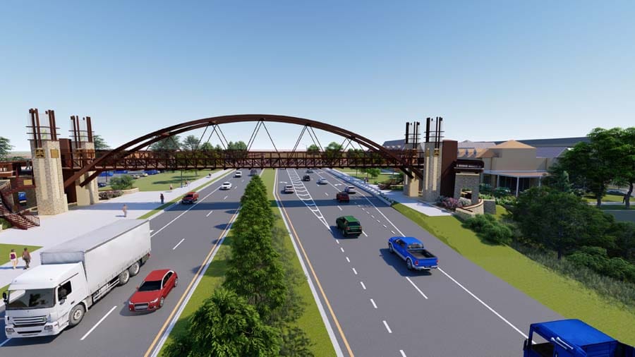 Pedestrian Bridge in Peachtree Corners