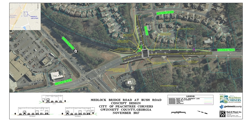 medlock bridge Road and Bush Road improvement