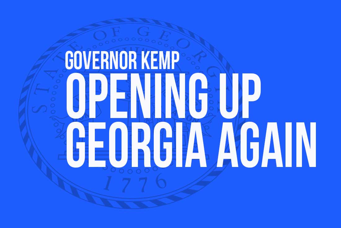 Kemp opening up Georgia