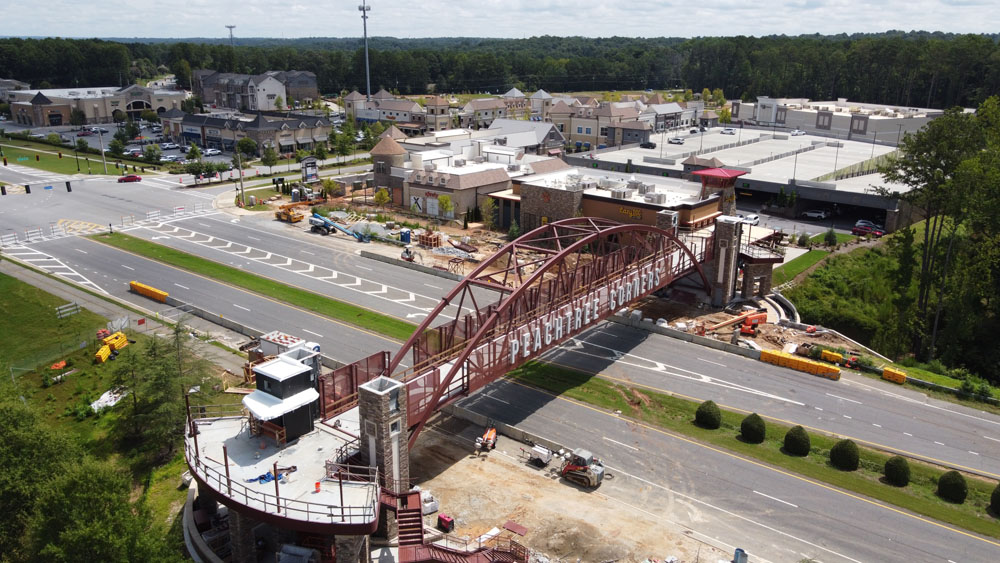 Progress Of The Peachtree Corners Pedestrian Bridge Peachtree Corners Magazine 4485