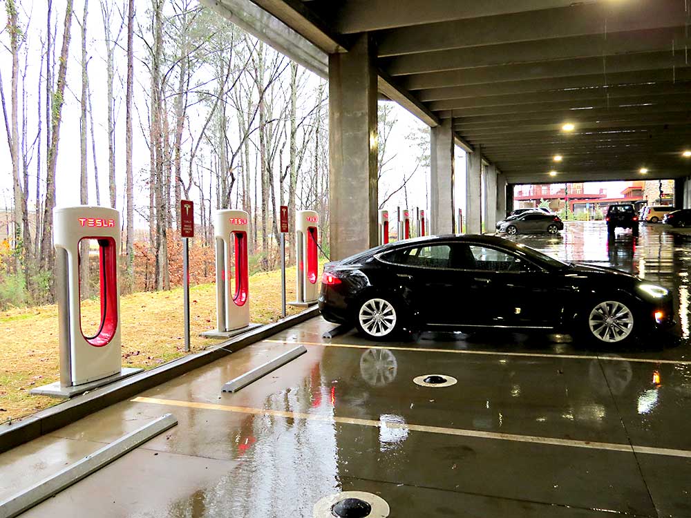 Tesla V3 Charging Stations at Peachtree Corners