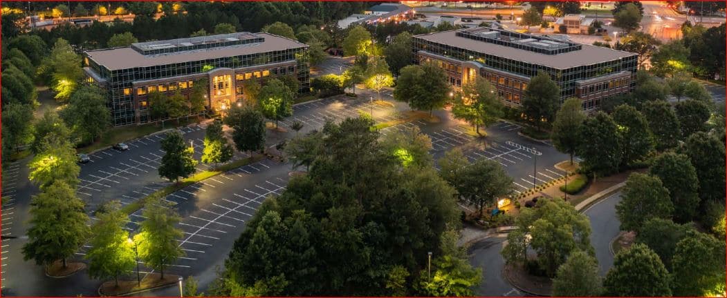 Arial view of Davinci Court