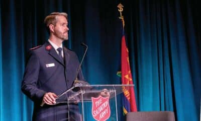 Captain Paul Ryerson, commanding officer of the Salvation Army of Gwinnett County, thanks guests, donators and staff for supporting the mission of the Salvation Army.