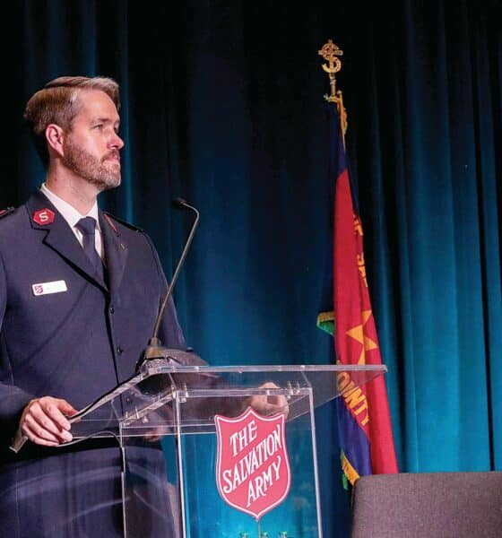 Captain Paul Ryerson, commanding officer of the Salvation Army of Gwinnett County, thanks guests, donators and staff for supporting the mission of the Salvation Army.