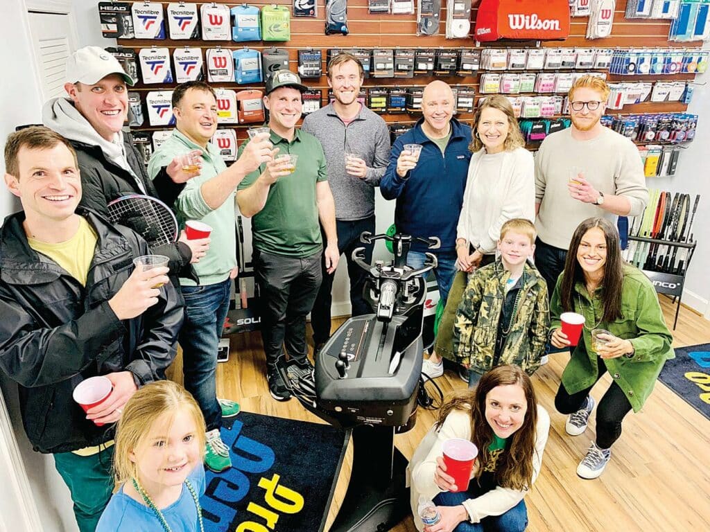 Group of people smiling for picture
