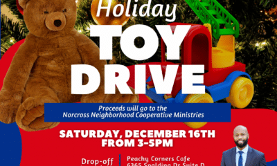 Join Team Kirkland for a special holiday toy drive for the Norcross Neighborhood Cooperative Ministries at Peachy Corners Cafe.