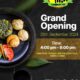 grand opening announcement for a jamaican restaurant