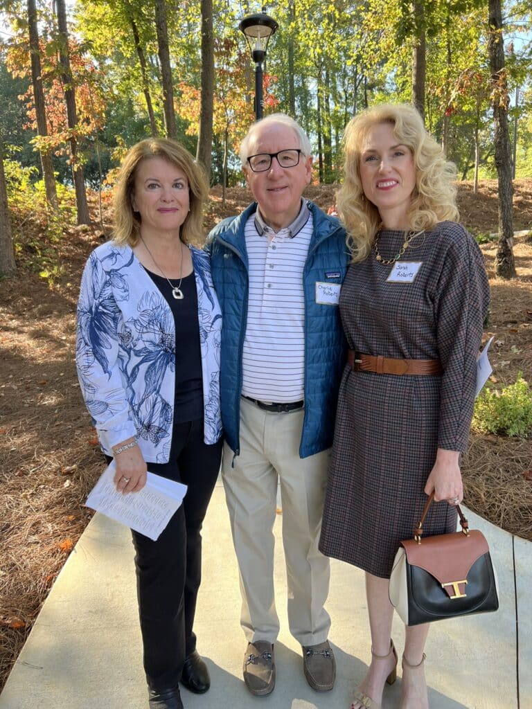 Special guests at the Debbie Mason Memorial Garden