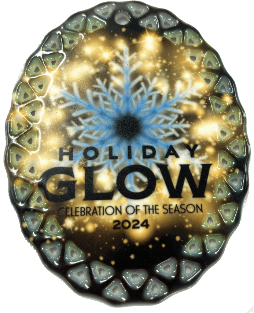 Holiday Glow ornament (front)