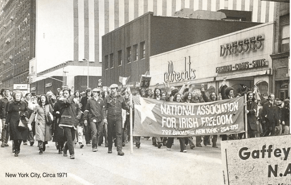 protest march in new york city in the 1970s