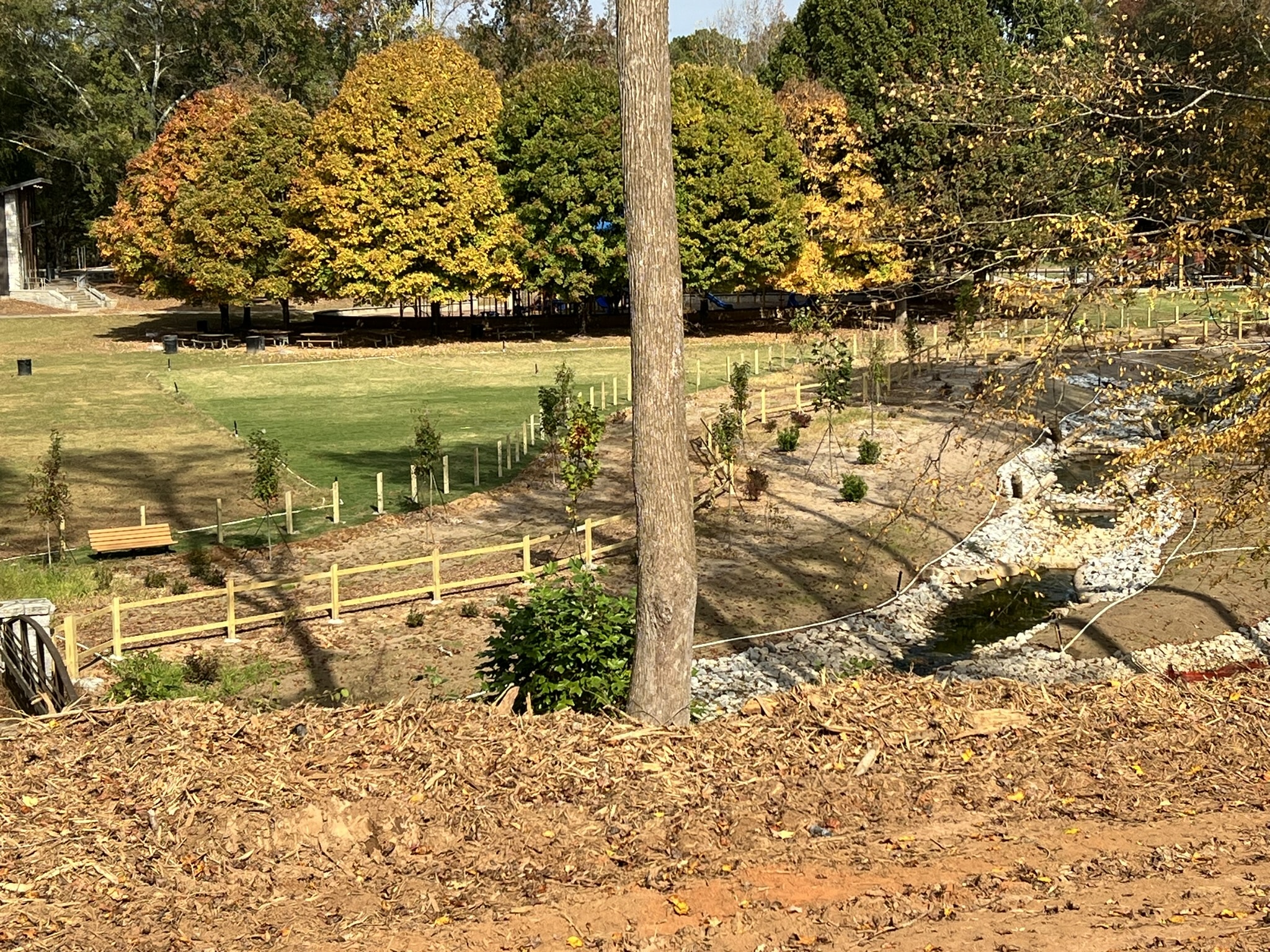 Gwinnett County's Jones Bridge Park in fall.