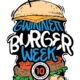 Colorful, illustrated Gwinnett Burger Week logo