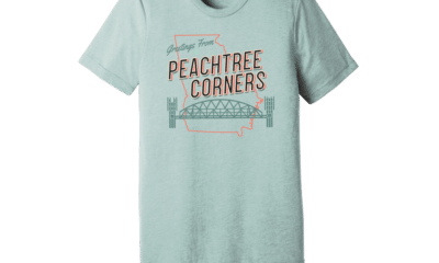 tshirt with greetings from Peachtree Corners on the front