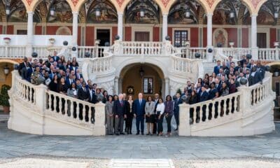 A group of MBA students from Emory in Monaco meeting Prince Albert II